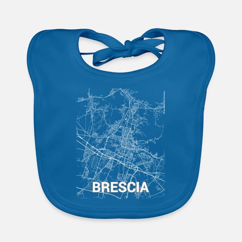 Plan de la ville de Brescia et rues Bavoir bio Bébé