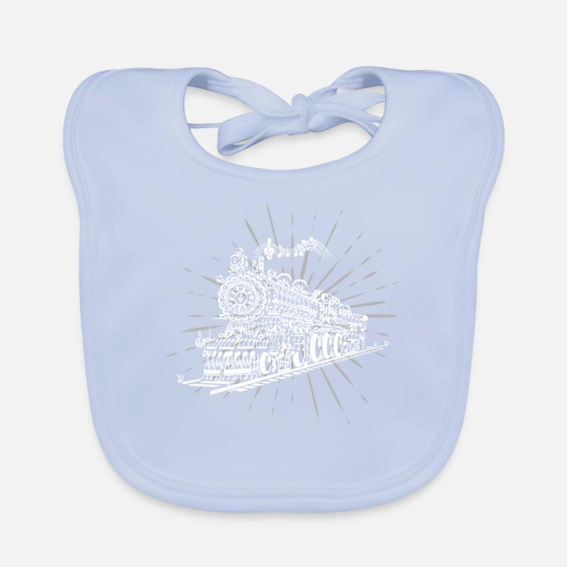 Train de musique Bavoir bio Bébé