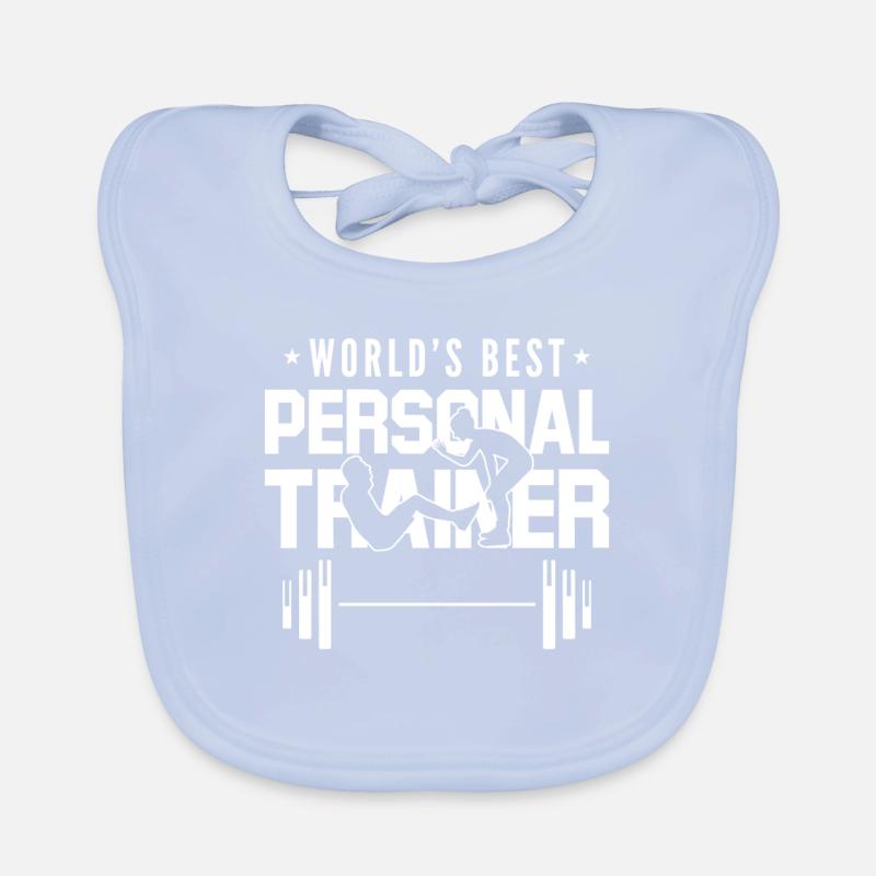 Trainer Fitnesstrainer Geschenkidee Baby Bio-Lätzchen