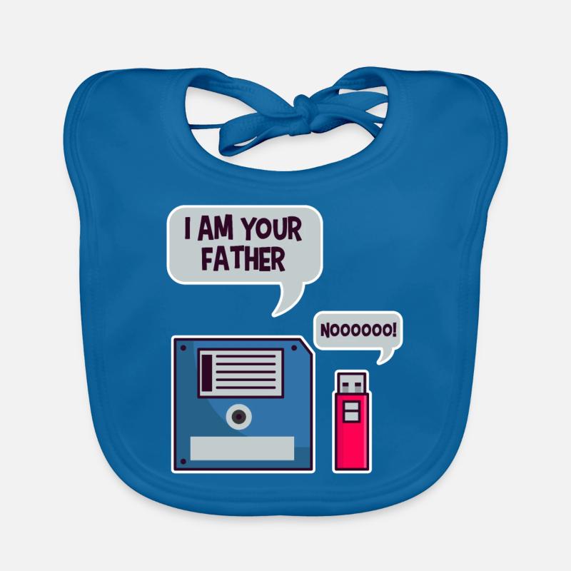 USB Floppy Disk Geek Shirt Computer Nerd lustig Baby Bio-Lätzchen