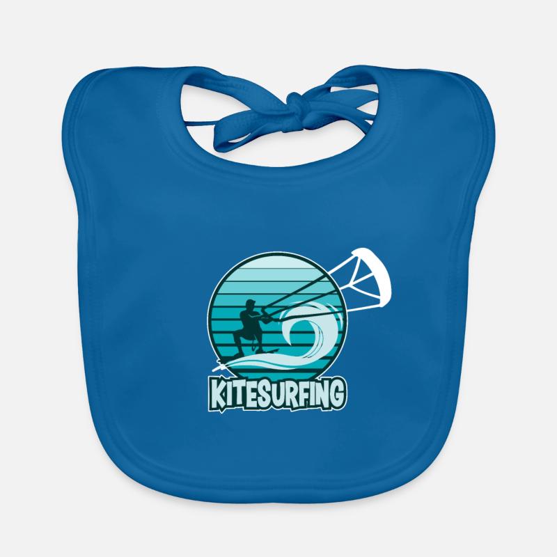 Kitesurf Kitesurf Surf Surf Wind Waves Bavoir bio Bébé