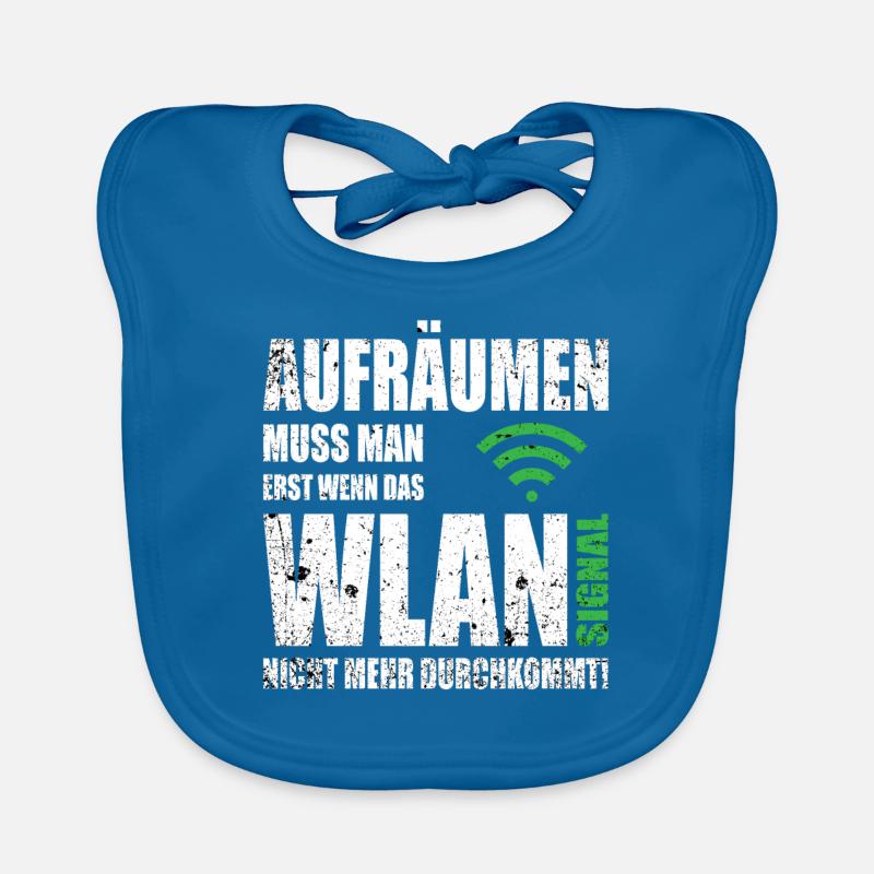 Computerfreak WLAN Spruch Baby Bio-Lätzchen