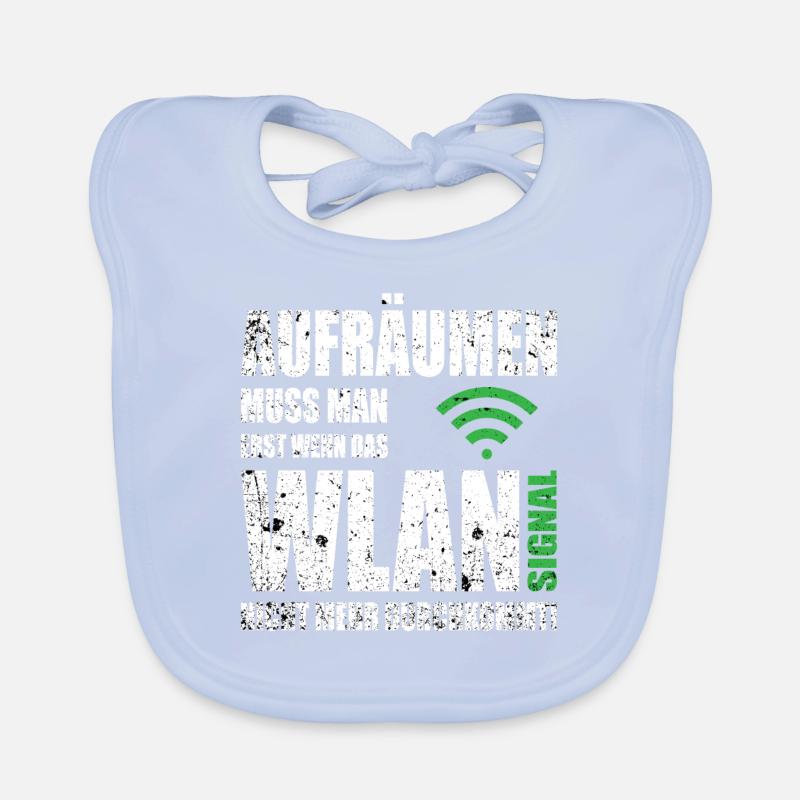 Computerfreak WLAN Spruch Baby Bio-Lätzchen