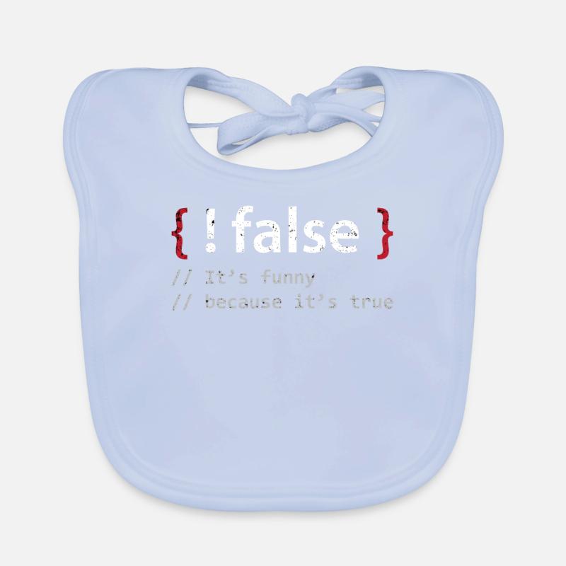 Coder PC-programmeur Bio-slabbetje voor baby's