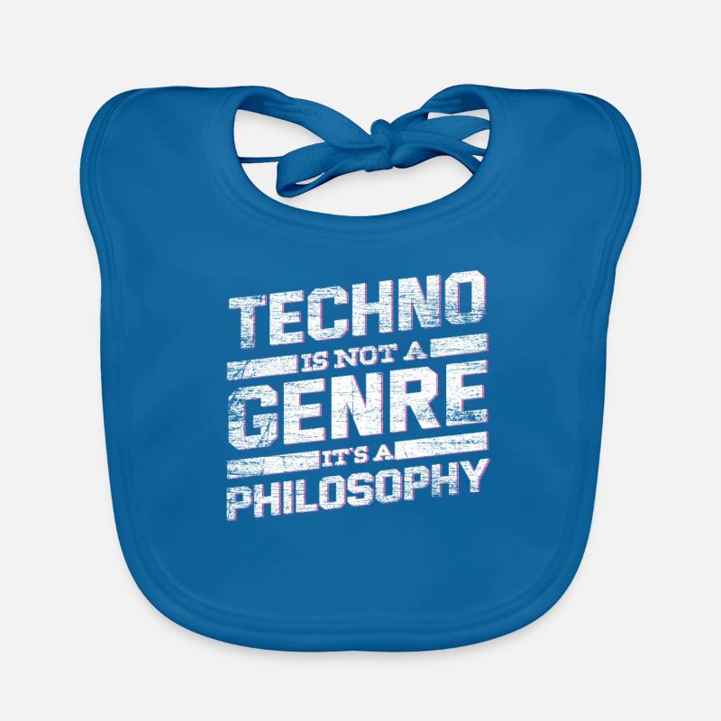 Musique techno Bavoir bio Bébé