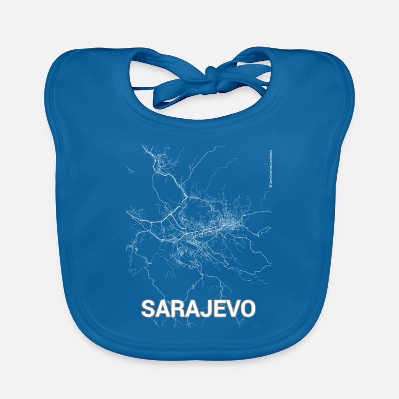 Plan de la ville de Sarajevo et rues Bavoir bio Bébé