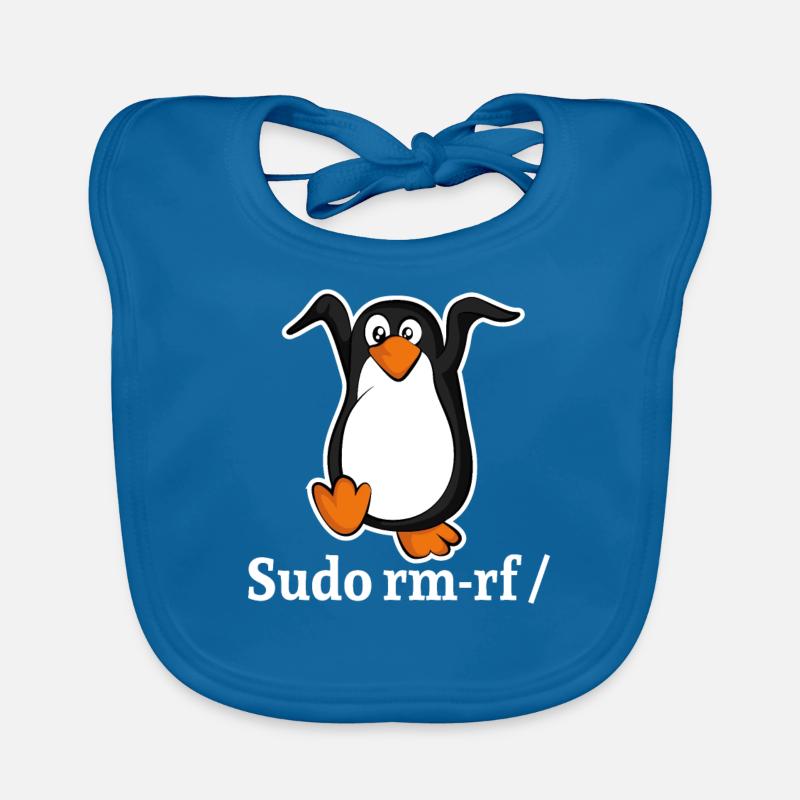Tux Linux Pingouin Sudo Rm Rf | Computerfreak Hack Bavoir bio Bébé