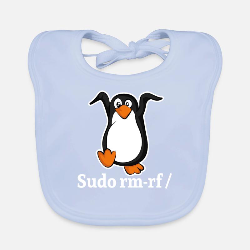 Tux Linux Pingouin Sudo Rm Rf | Computerfreak Hack Bavoir bio Bébé