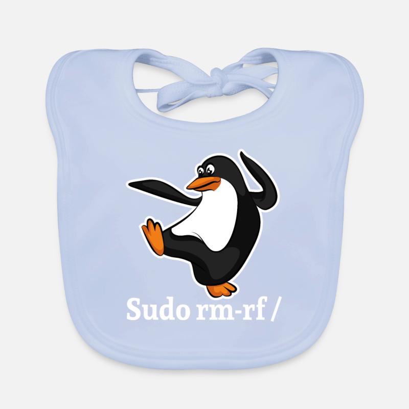 Tux Linux Pingouin Sudo Rm Rf | Computerfreak Hack Bavoir bio Bébé
