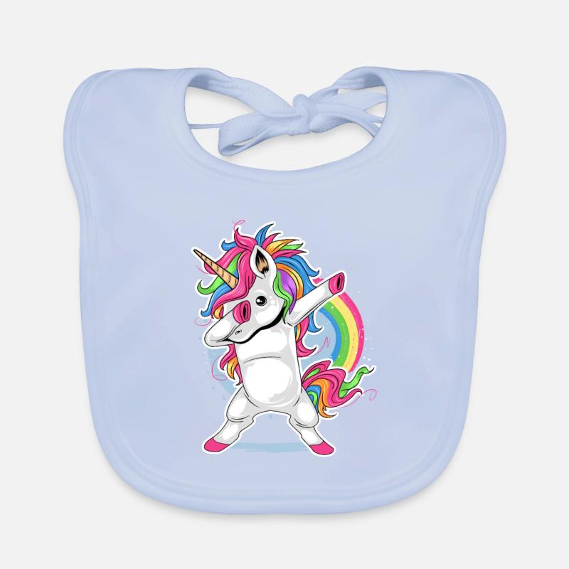 Einhorn Comic Dapping Bavoir bio Bébé