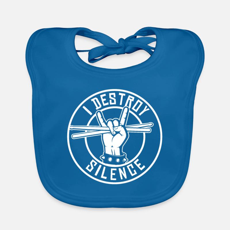 Drummer drumsticks Organic Baby Bibs