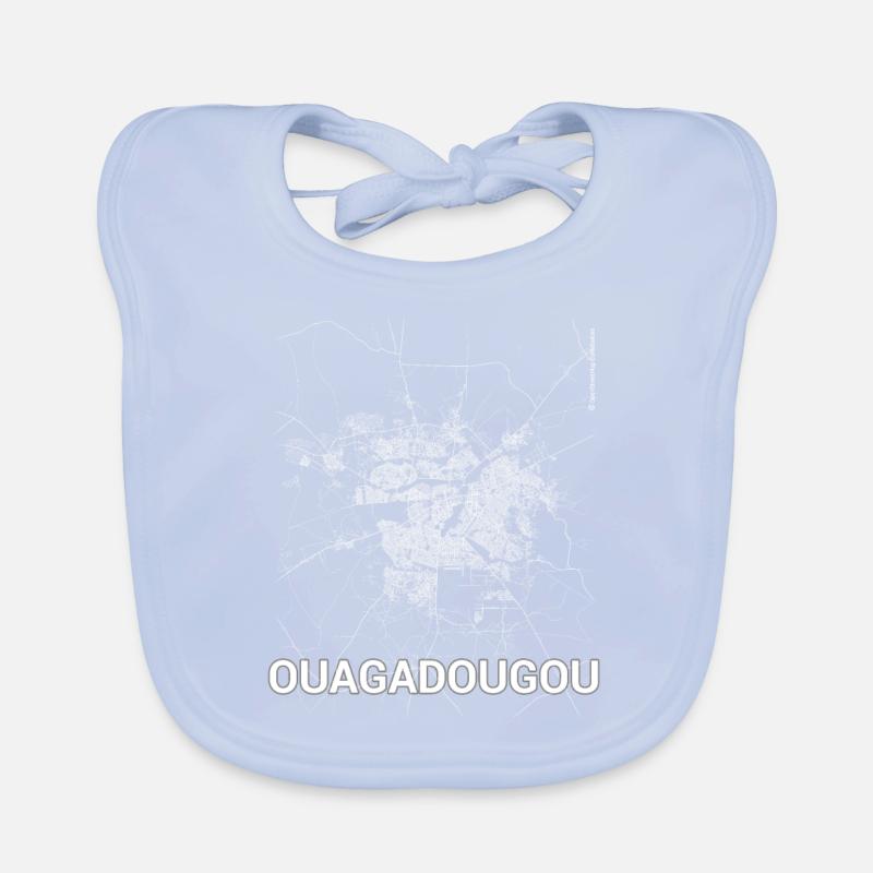 Plan de la ville et rues de Ouagadougou Bavoir bio Bébé
