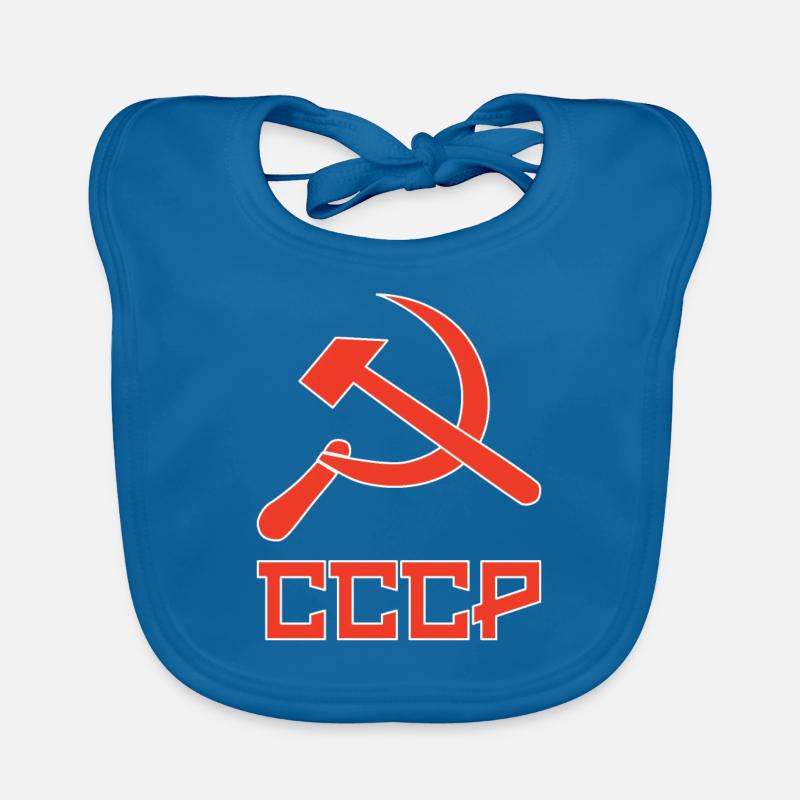 udssr Soviet hammer and sickle, marteau et faussaire Bavoir bio Bébé