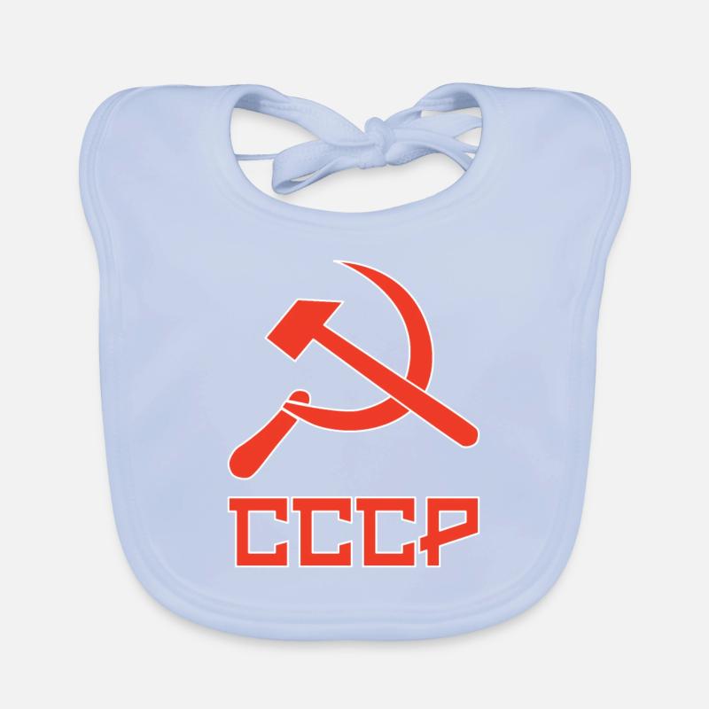 udssr Soviet hammer and sickle, Hammer und Sichel Baby Bio-Lätzchen