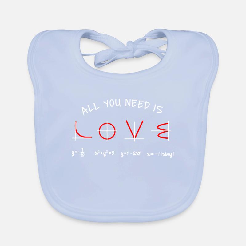 maths Organic Baby Bibs
