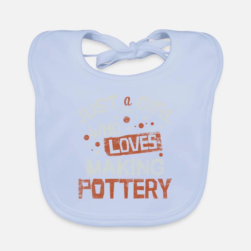 make pottery Organic Baby Bibs