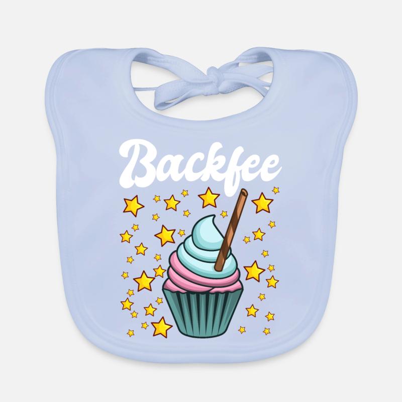 Backfee Hobbybäcker Bäckerin Backen Cupcake Muffin Baby Bio-Lätzchen