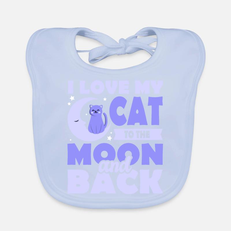 Les chats adorent Bavoir bio Bébé