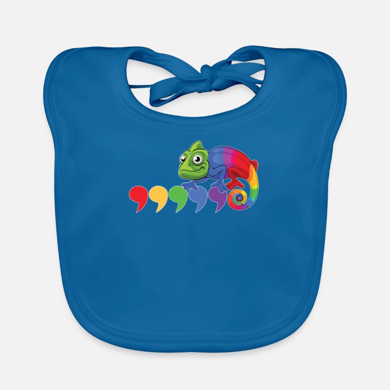 Chameleon comma Organic Baby Bibs