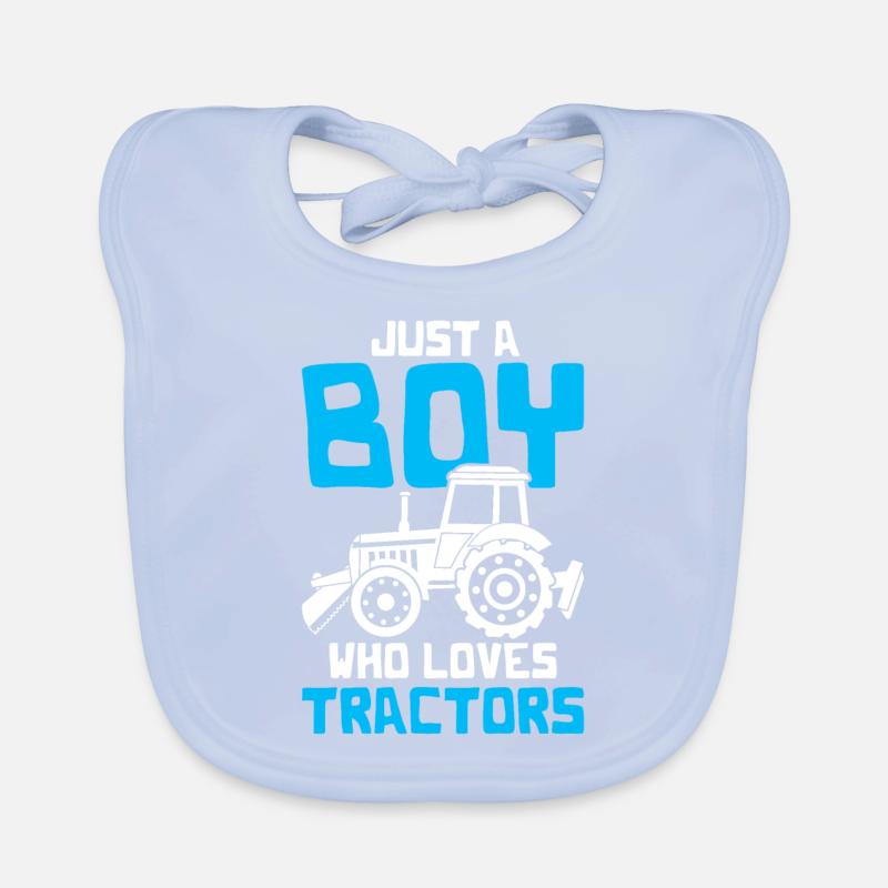 Tracteur Bauer Bavoir bio Bébé