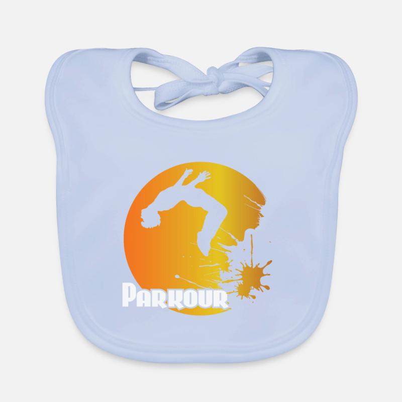 Parkour Backflip Baby Bio-Lätzchen