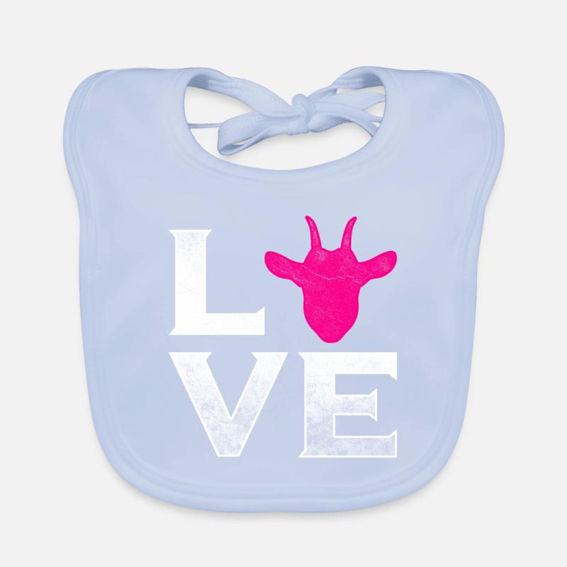 Chèvre amour billy chèvre Bavoir bio Bébé