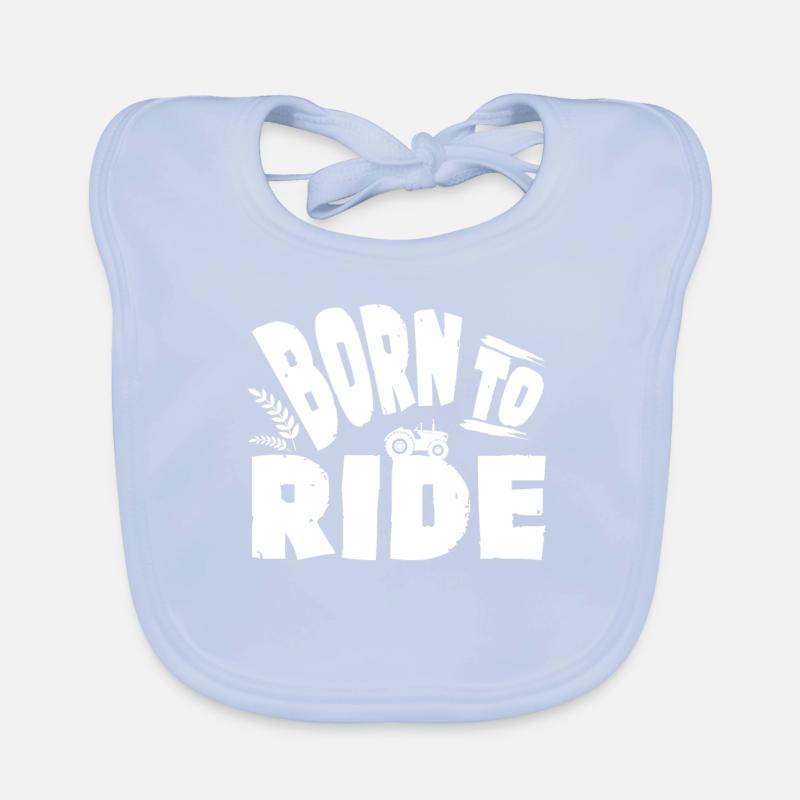Tractor farmer Organic Baby Bibs