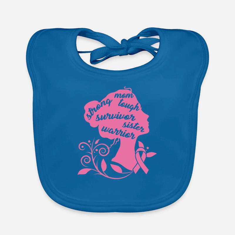 Starkes Mutter-starkes Brustkrebs-Überlebend-Geschenk Baby Bio-Lätzchen