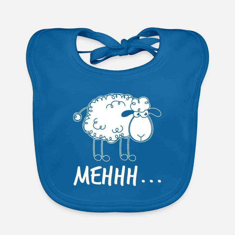 Citation drôle de conception de moutons Moutons Mehh Bavoir bio Bébé