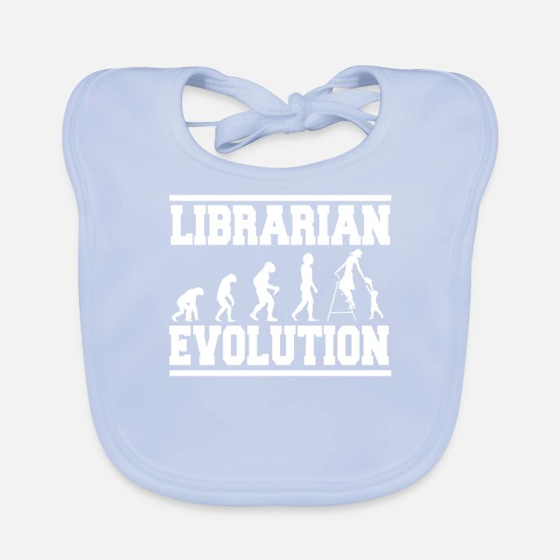 LIBRARIAN EVOLUTION Shirt Baby Bio-Lätzchen