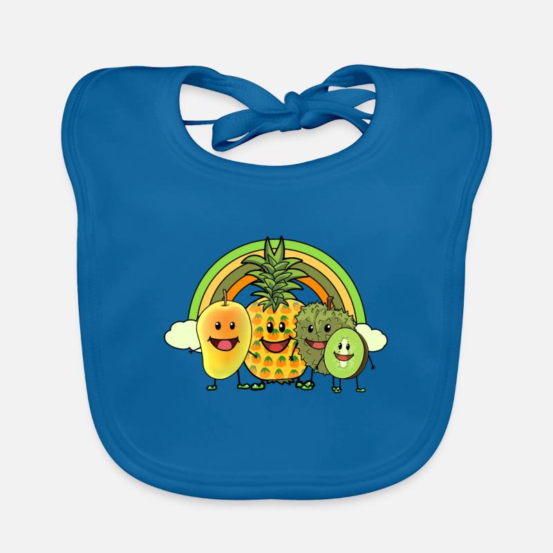 Fruit Vegan Rainbow Fruit Fruit Fantasy Organic Baby Bibs