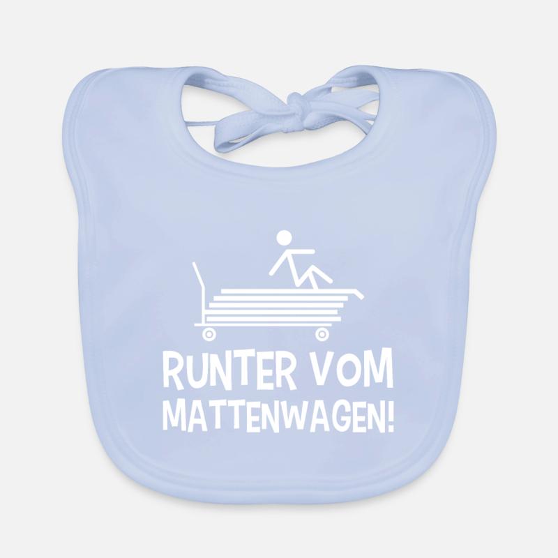 Runter vom Mattenwagen Sportlehrer Schule Geschenk Baby Bio-Lätzchen