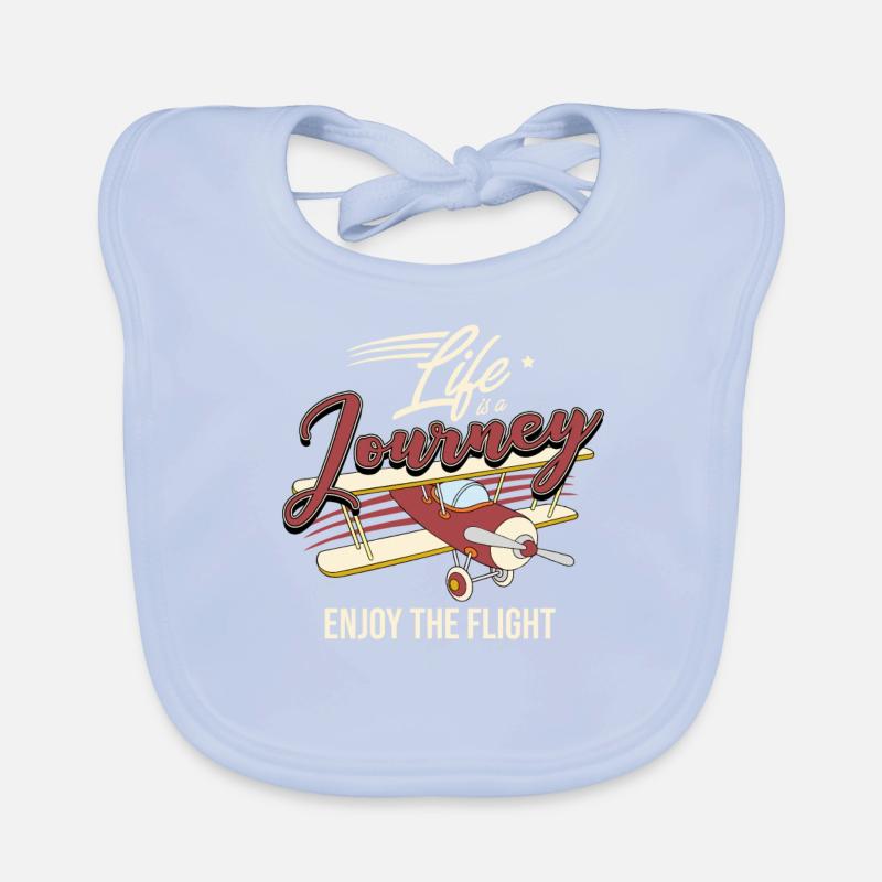 plane Organic Baby Bibs