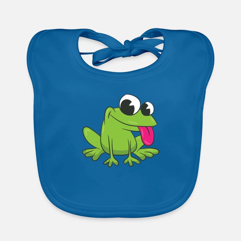Grenouille - sortez sa langue Bavoir bio Bébé
