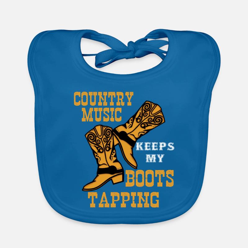 Line dancing, line dancing boots Organic Baby Bibs