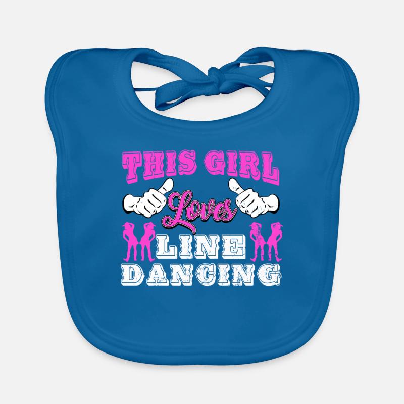 Linedance, Line dance Linedancer Bavoir bio Bébé