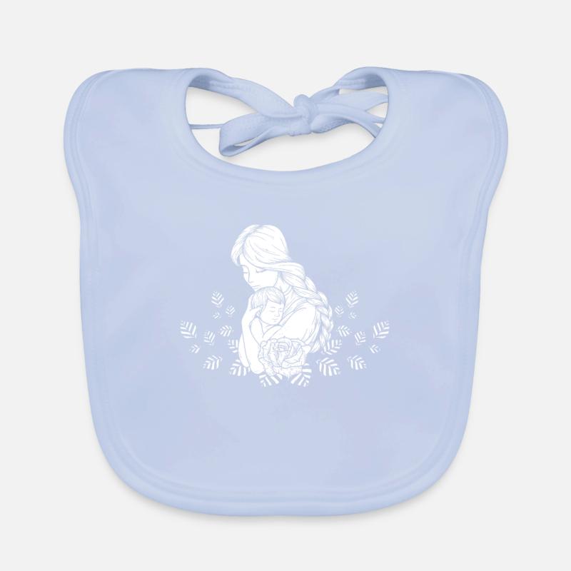 Mutter und Baby schöne Mutter Tagesgeschenk Baby Bio-Lätzchen