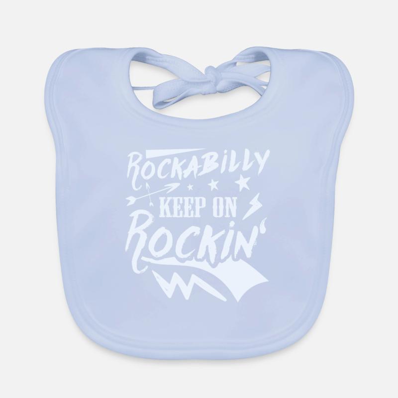 Rockabilly - Continuez à basculer Bavoir bio Bébé