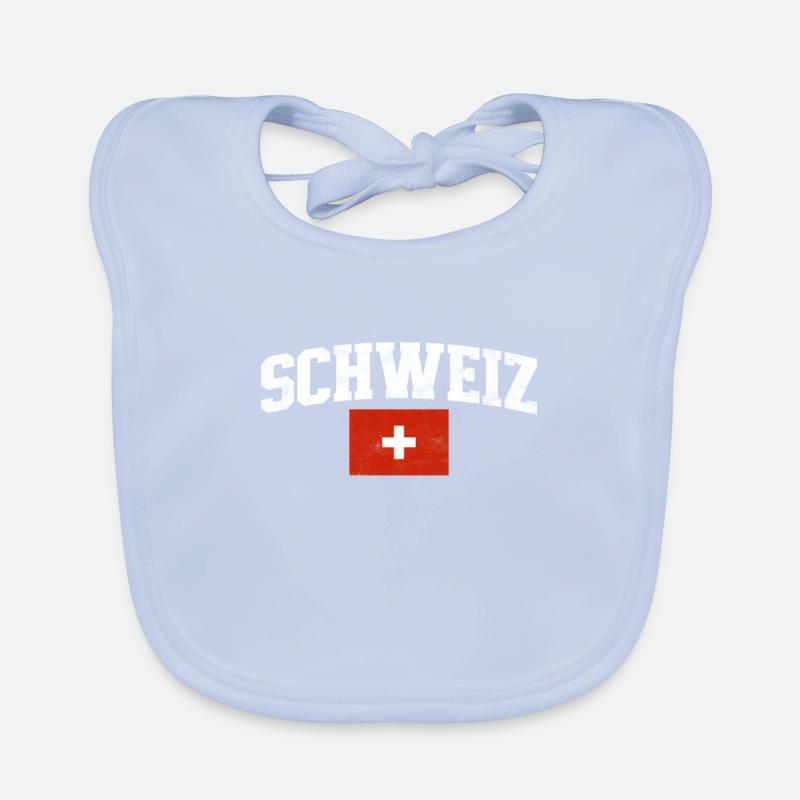 Schweiz Schweizer Geschenkidee Baby Bio-Lätzchen