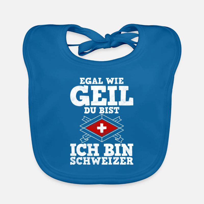 Schweiz Schweizer Geschenkidee Baby Bio-Lätzchen