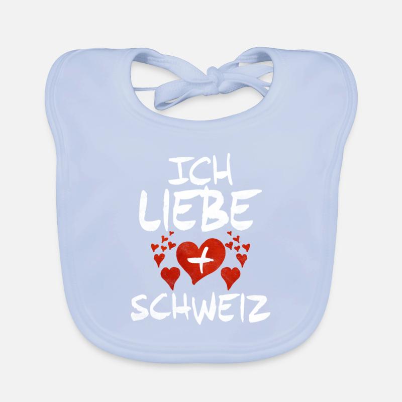Schweiz Schweizer Geschenkidee Baby Bio-Lätzchen