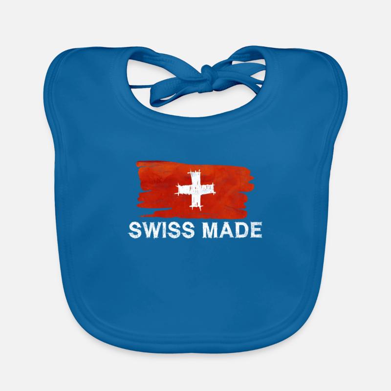 Schweiz Schweizer Geschenkidee Baby Bio-Lätzchen