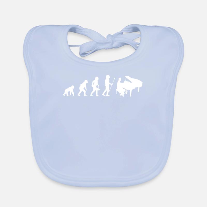 Evolution development piano piano Bavoir bio Bébé