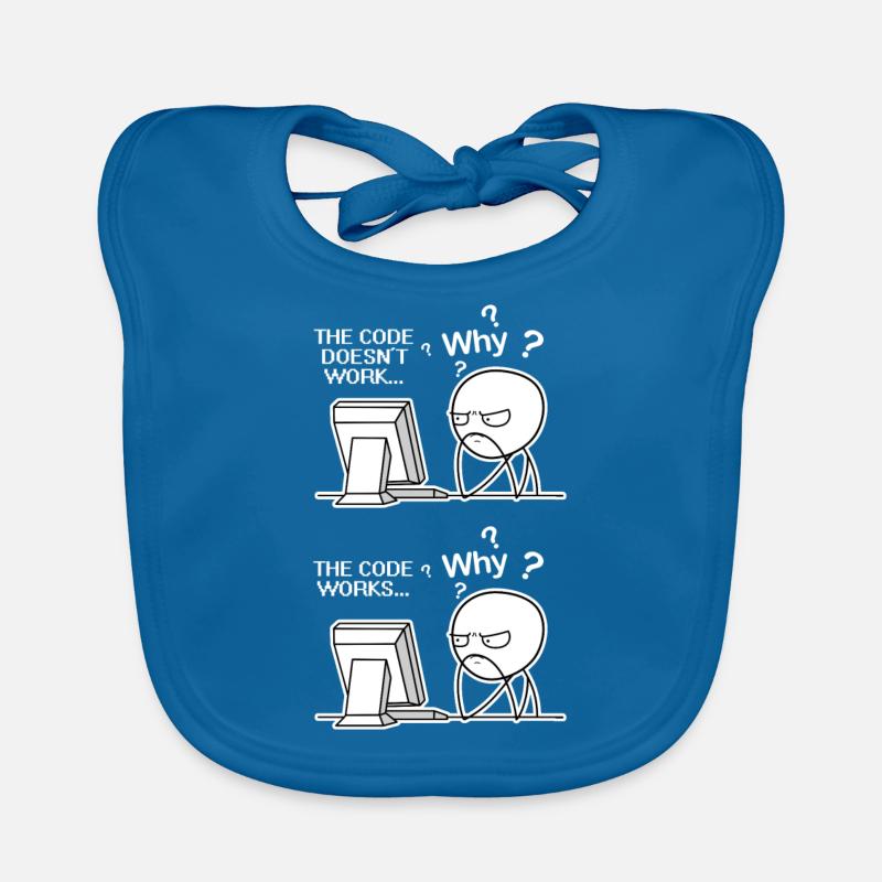 The Code Doesnt Work Coding Coder Gift Organic Baby Bibs