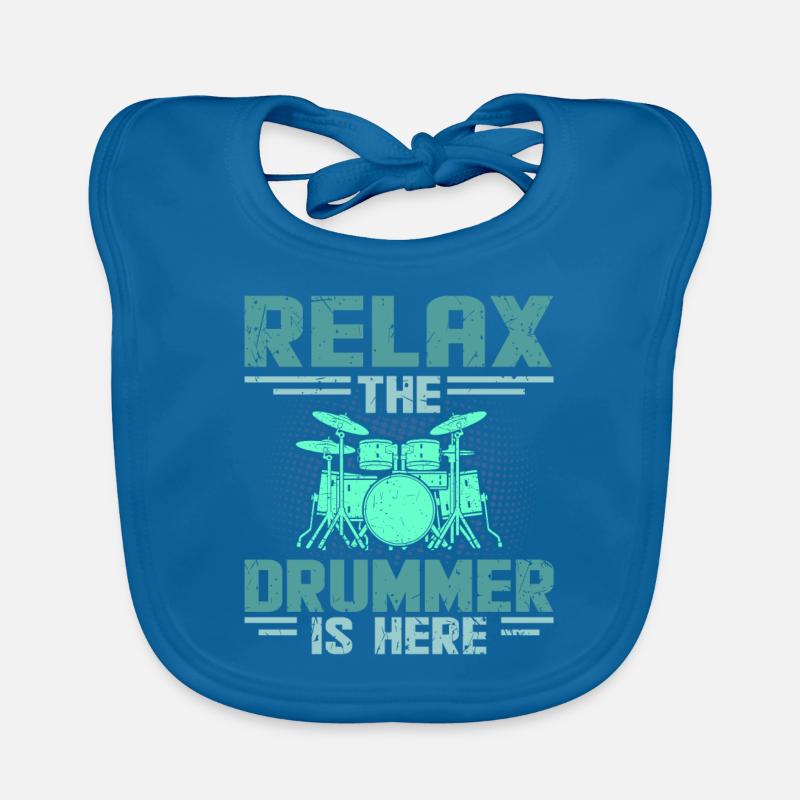 Drums Organic Baby Bibs