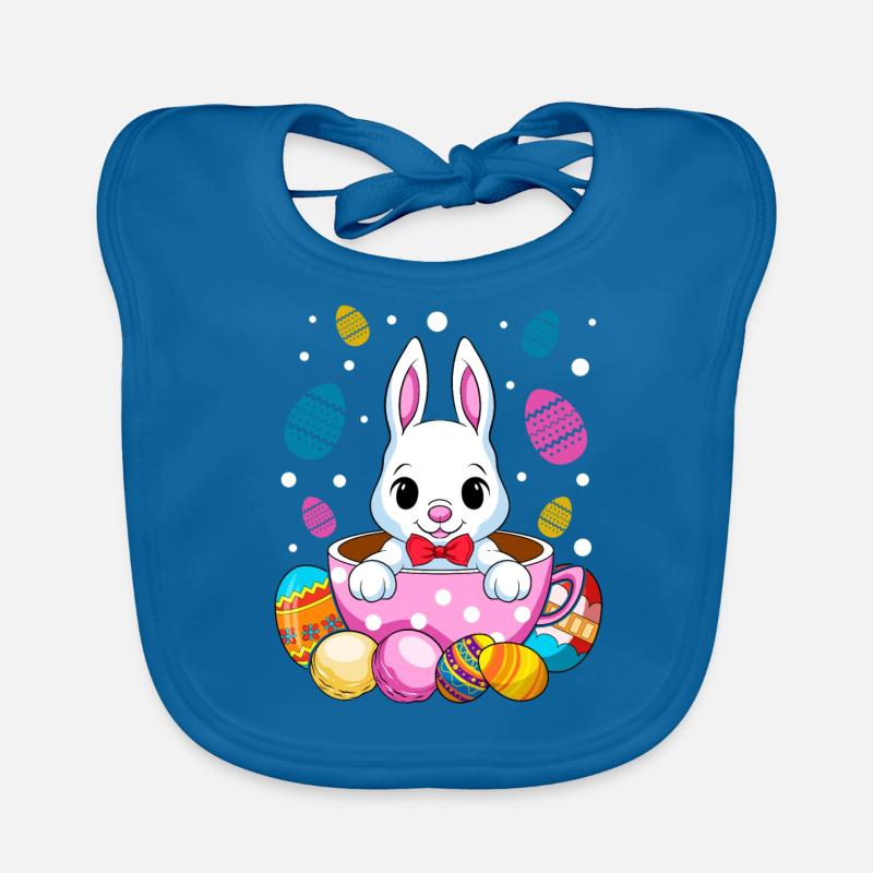 Easter Bunny Bunny Easter Bunny Easter Chocolate Eggs Organic Baby Bibs
