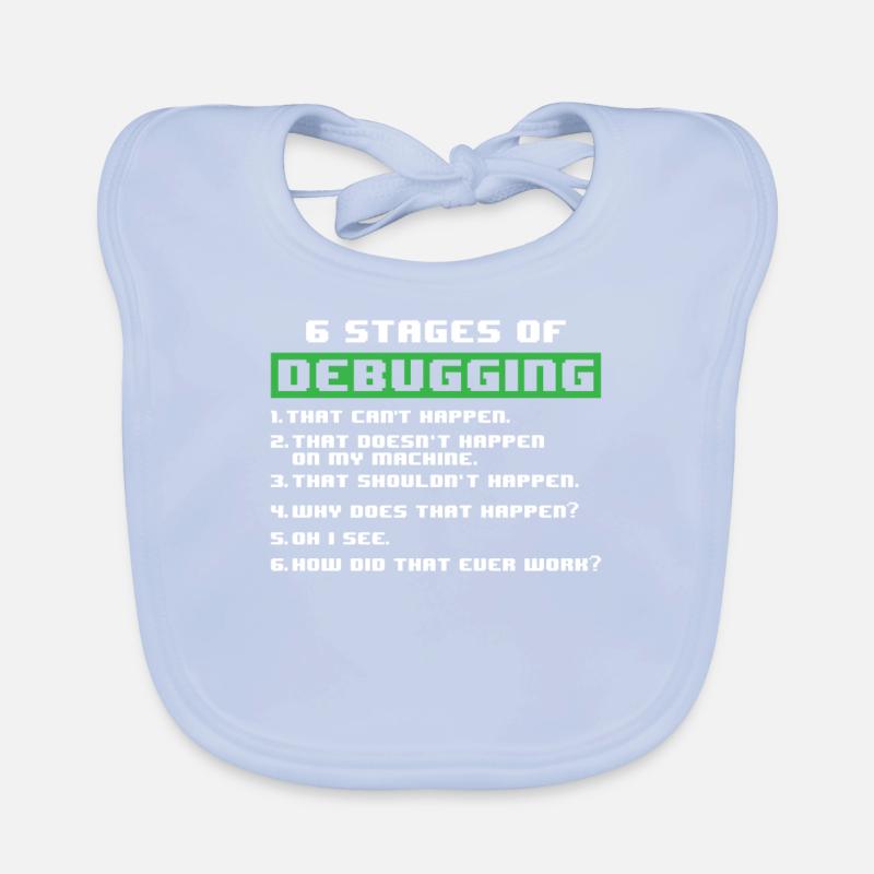 Debugging programmer Organic Baby Bibs