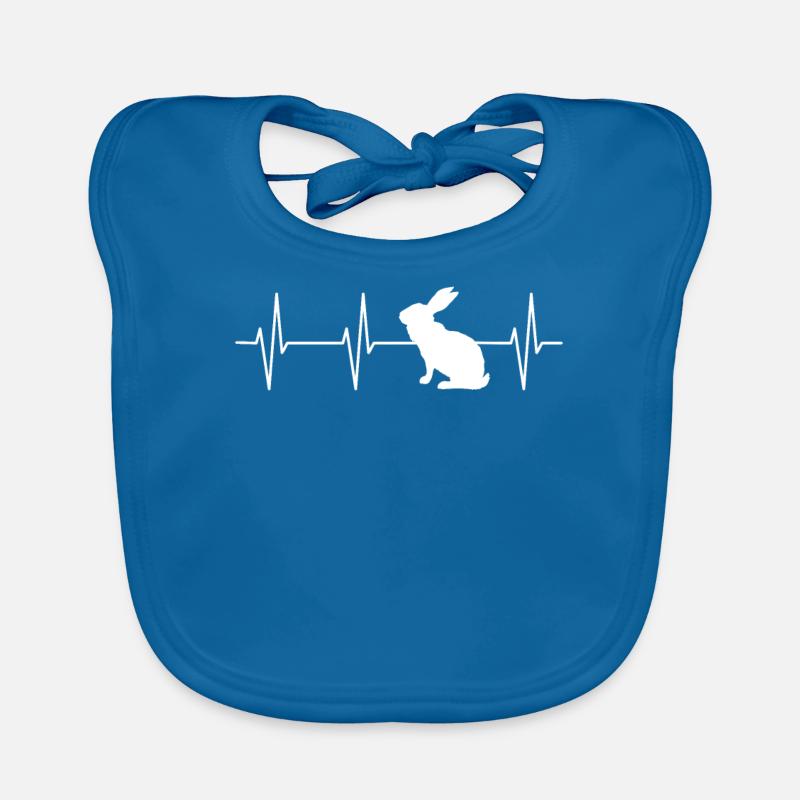 Rabbit Heartbeat Tee Baby Bio-Lätzchen