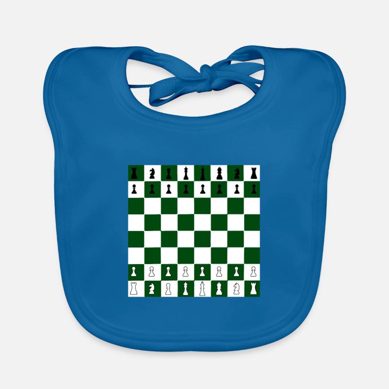 Échecs jeu d'échecs échiquier Bavoir bio Bébé
