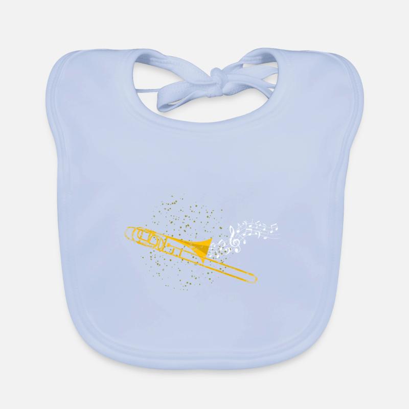Trombone Orchestra Organic Baby Bibs